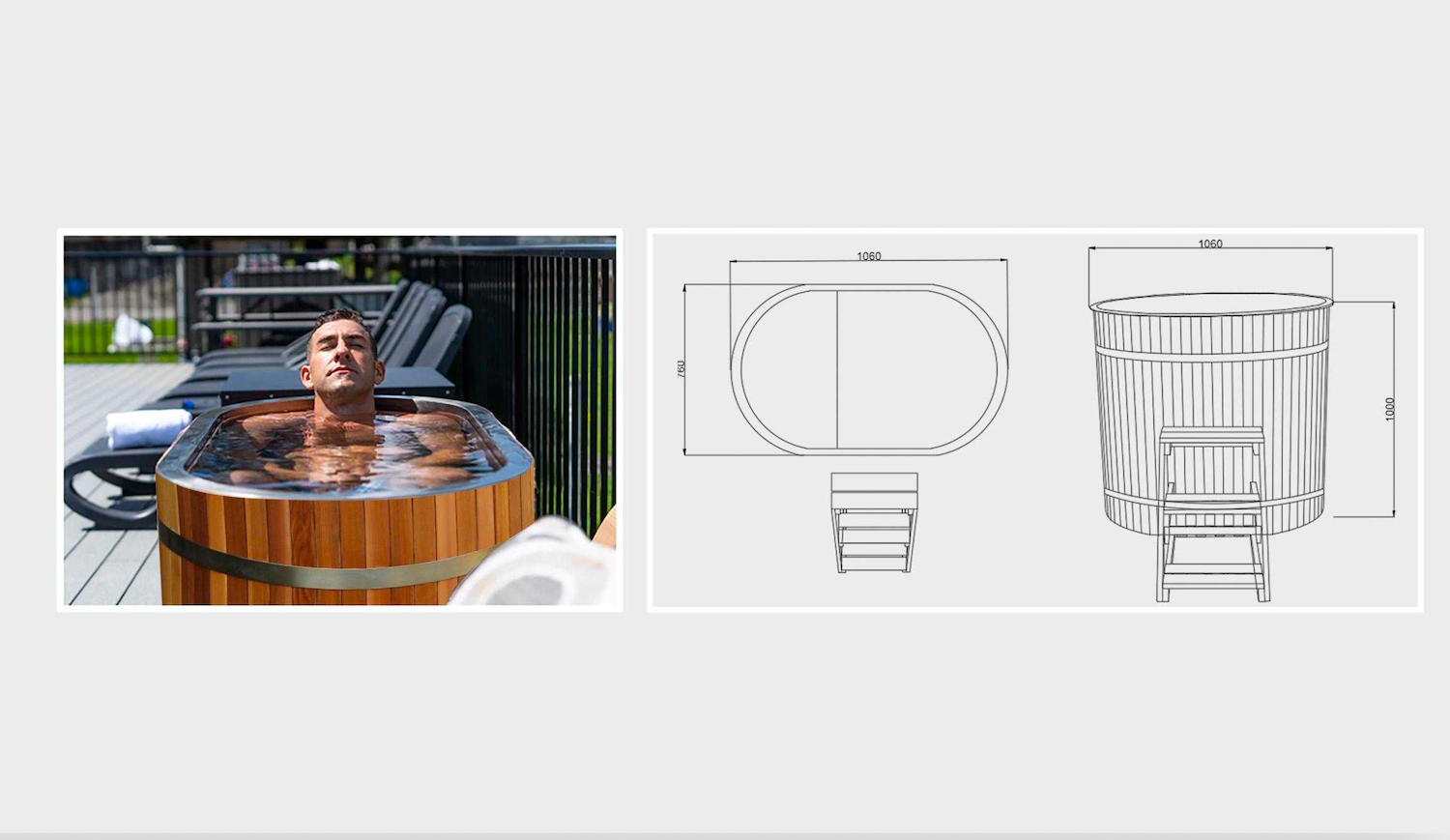 Wood Tub Ice Bath