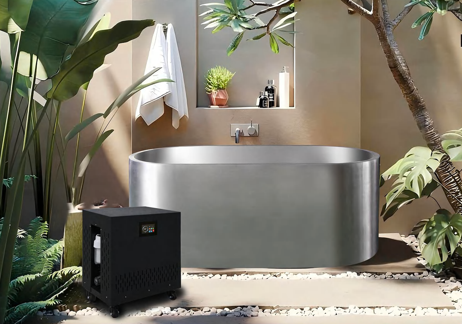 Oval Steel Ice Bath