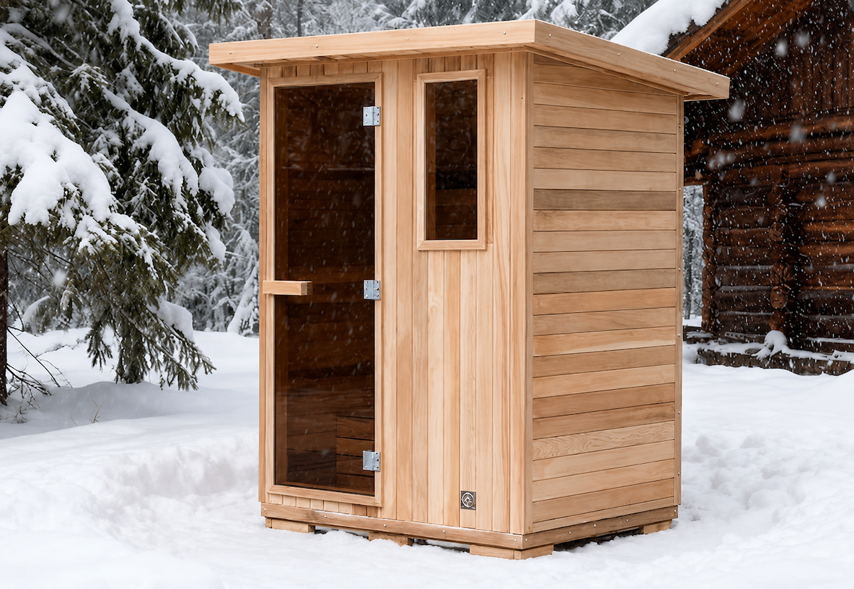 Outdoor Cabin Sauna — Red Cedar / Thermo Wood / Pine | 2-3 Person