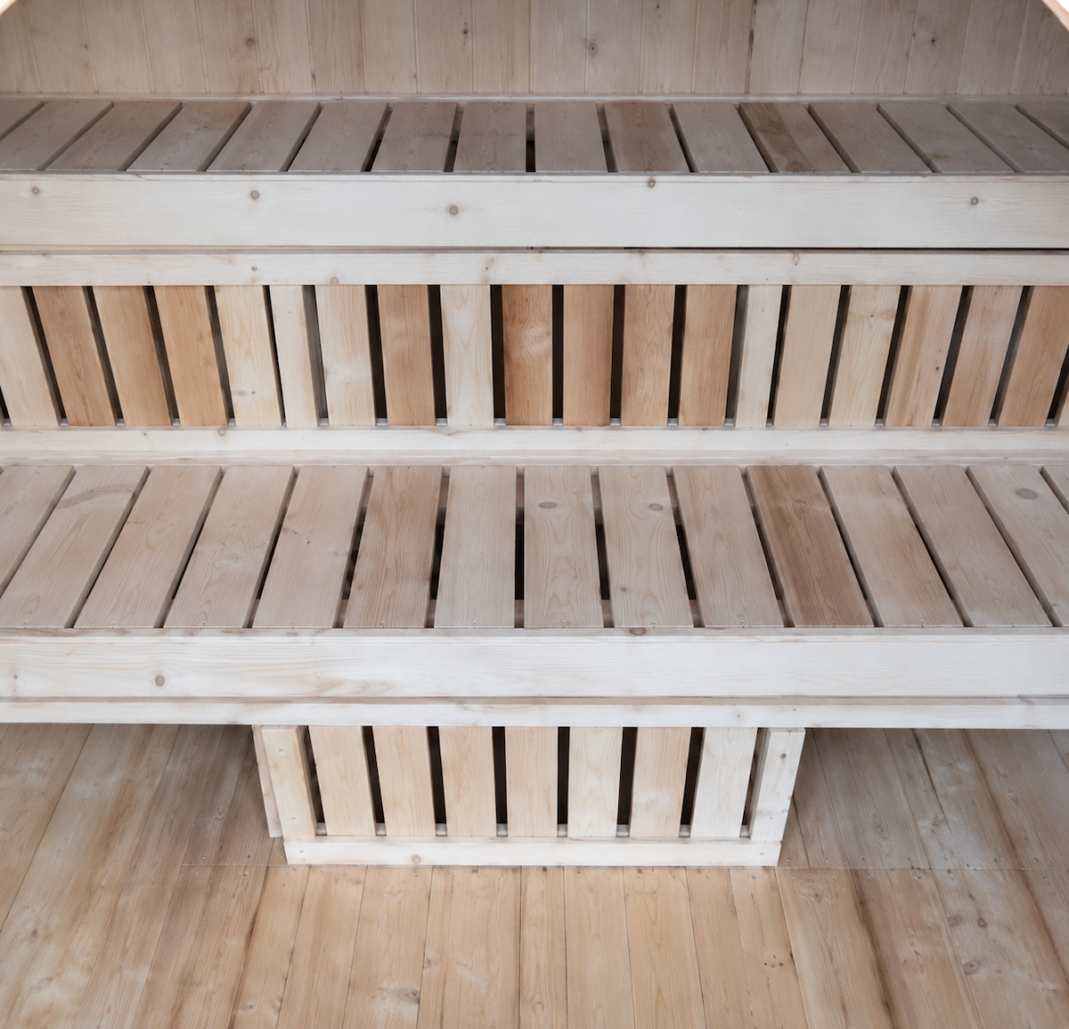 Outdoor Panoramic Cube Sauna — Red Cedar / Thermo Wood / Pine | 2-6 Person