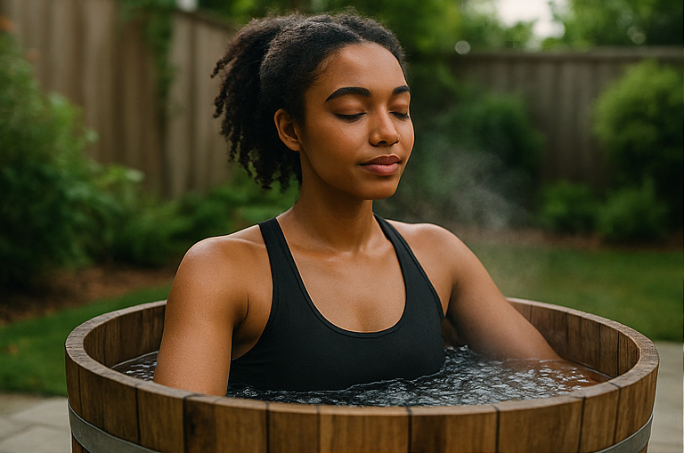 Wood Barrel Ice Bath