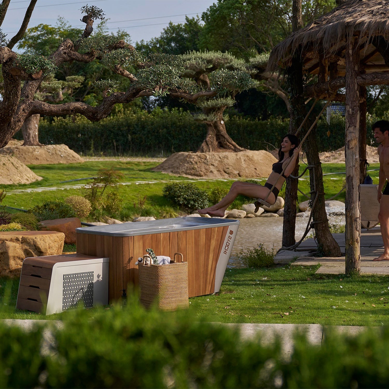 Premium Wood-Clad Ice Bath