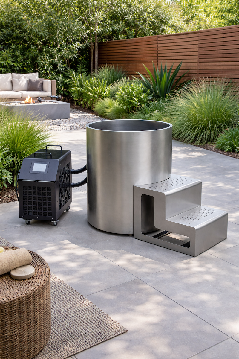 Steel Barrel Ice Bath