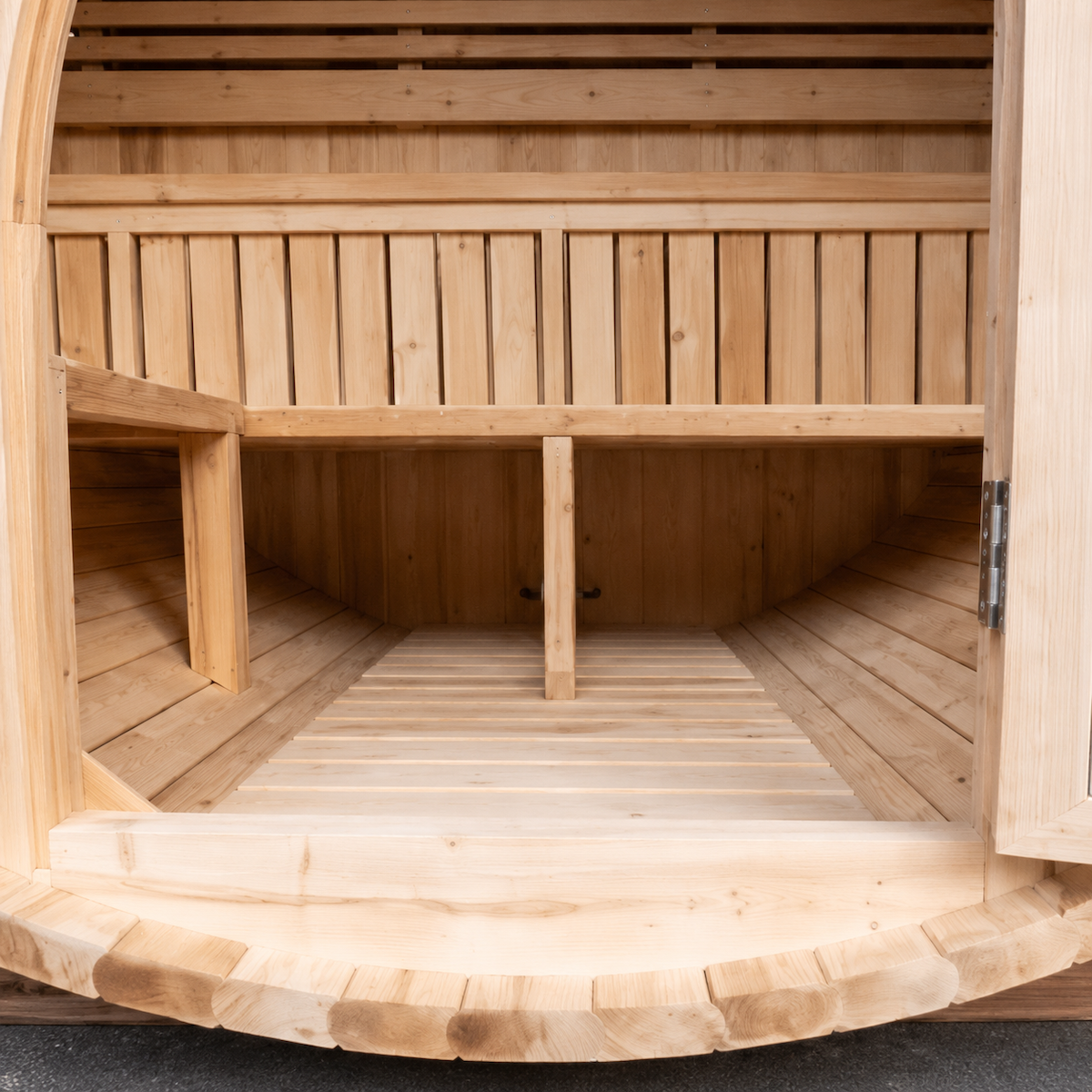 Compact Outdoor Barrel Sauna — Red Cedar / Thermo Wood / Pine | 2-4 Person