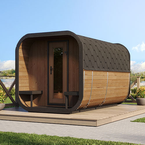 SaunaLife CL12GCP Cube-Series Outdoor Sauna