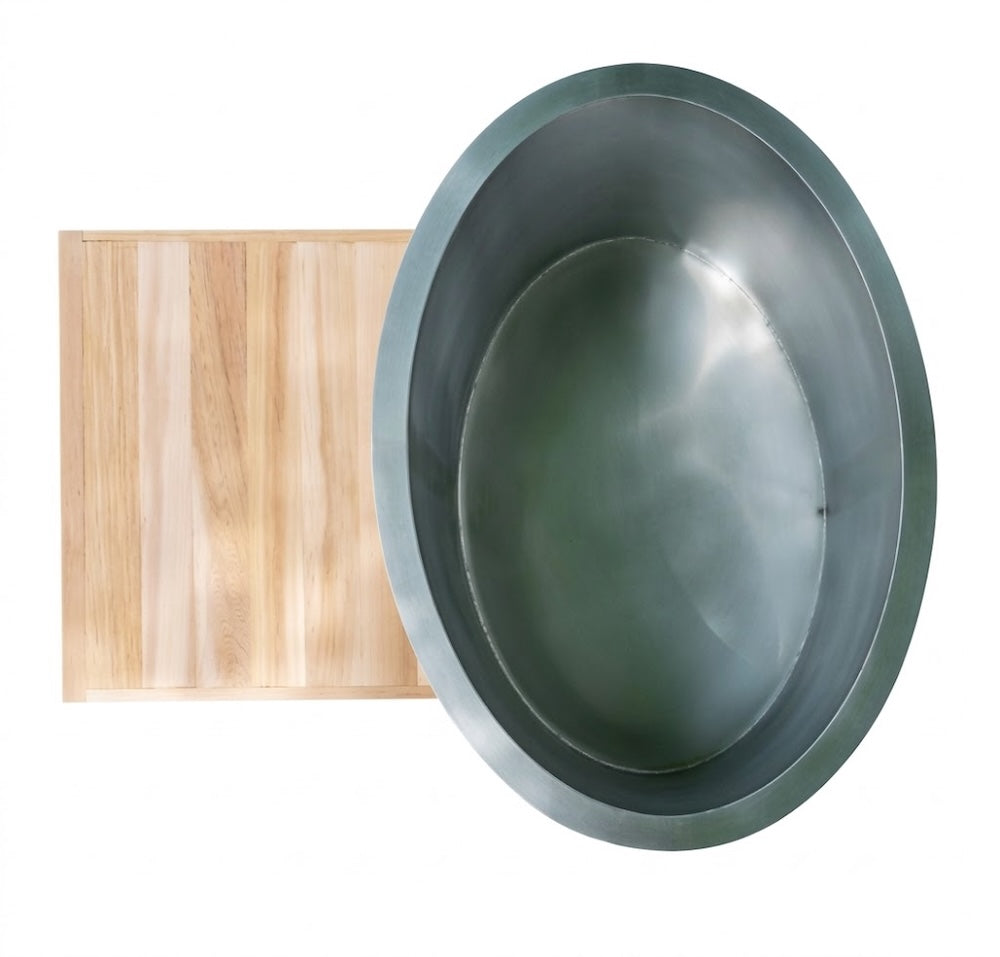 Oval Cedar Barrel Ice Bath