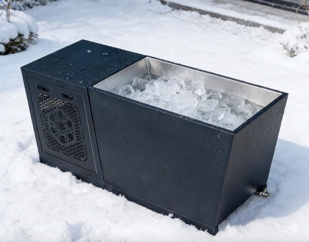 Black Rectangular Ice Bath — Pro Series