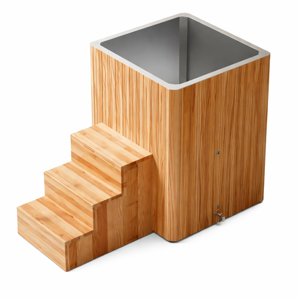 Square Cedar Ice Bath
