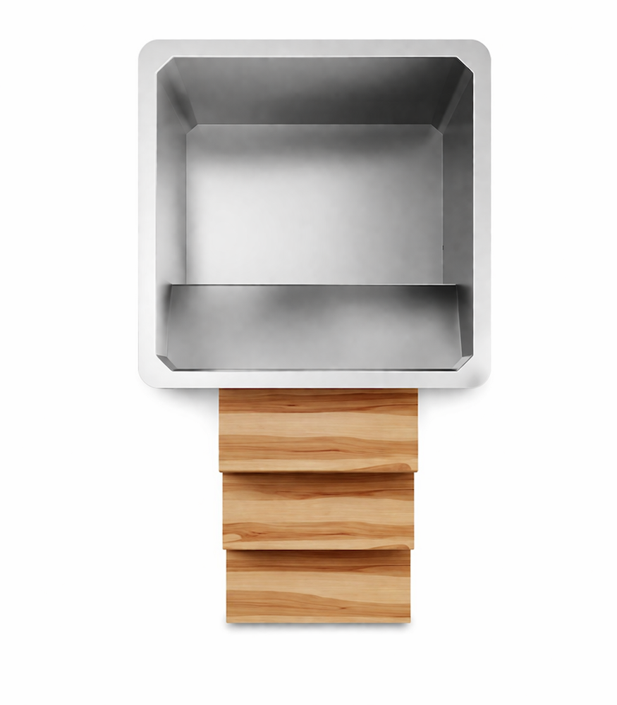 Square Cedar Ice Bath