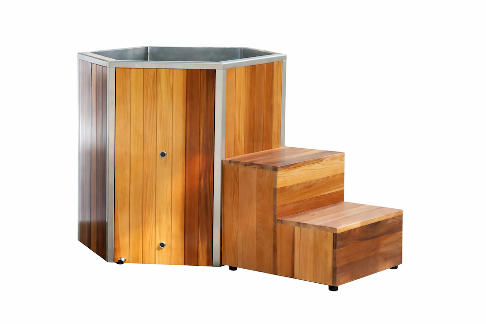 Hexagonal Cedar Ice Bath