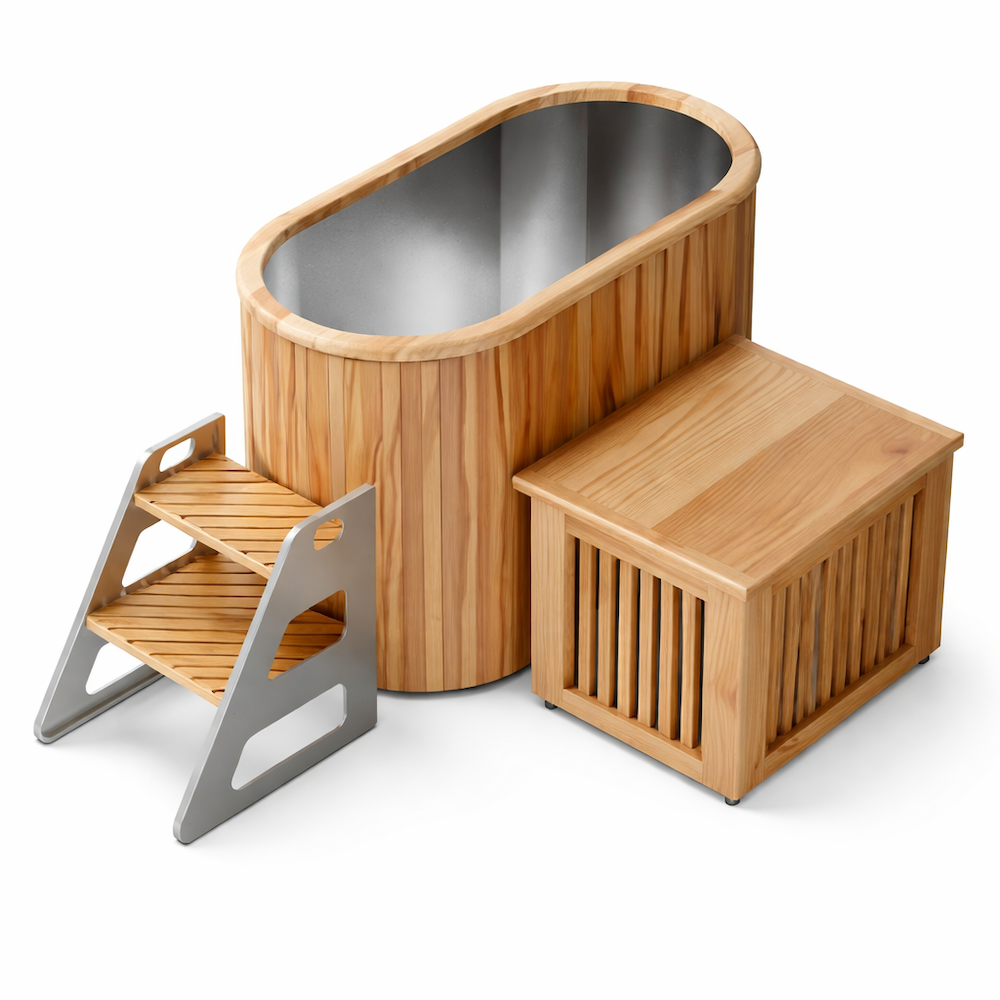 Oval Cedar Ice Bath