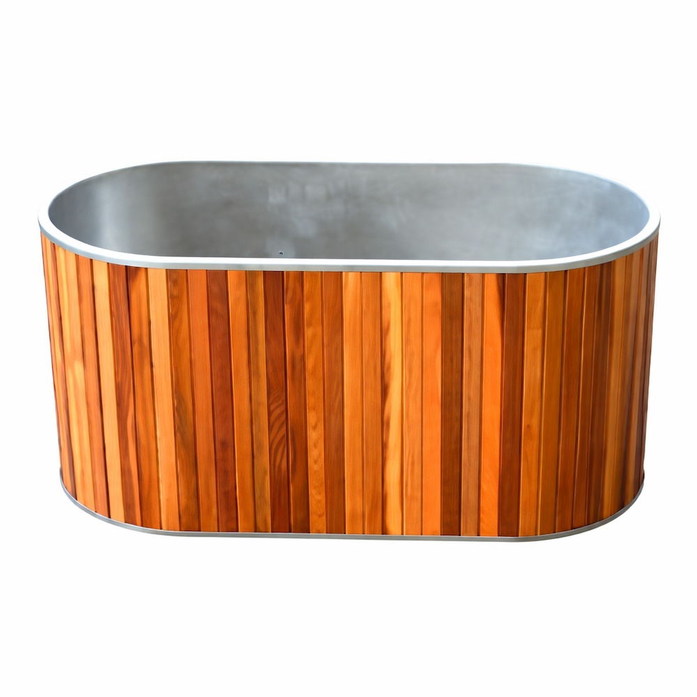 Oval Cedar Sit-In Ice Bath