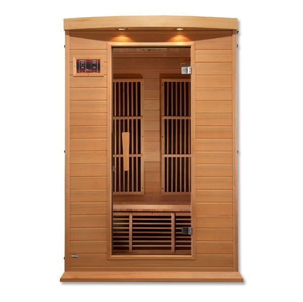 Maxxus 2-Person FAR Infrared Sauna - Low EMF with Canadian Hemlock