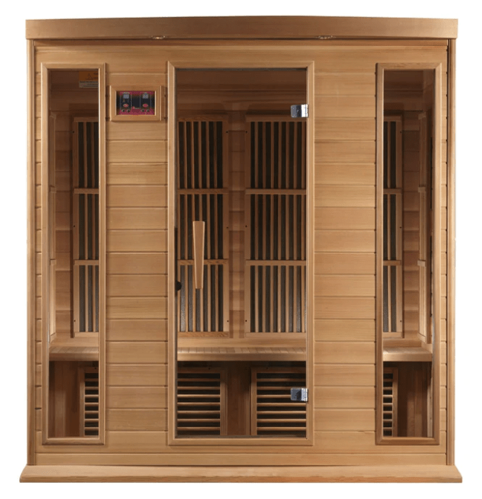 Maxxus 4-Person Low EMF FAR Infrared Sauna Canadian Red Cedar