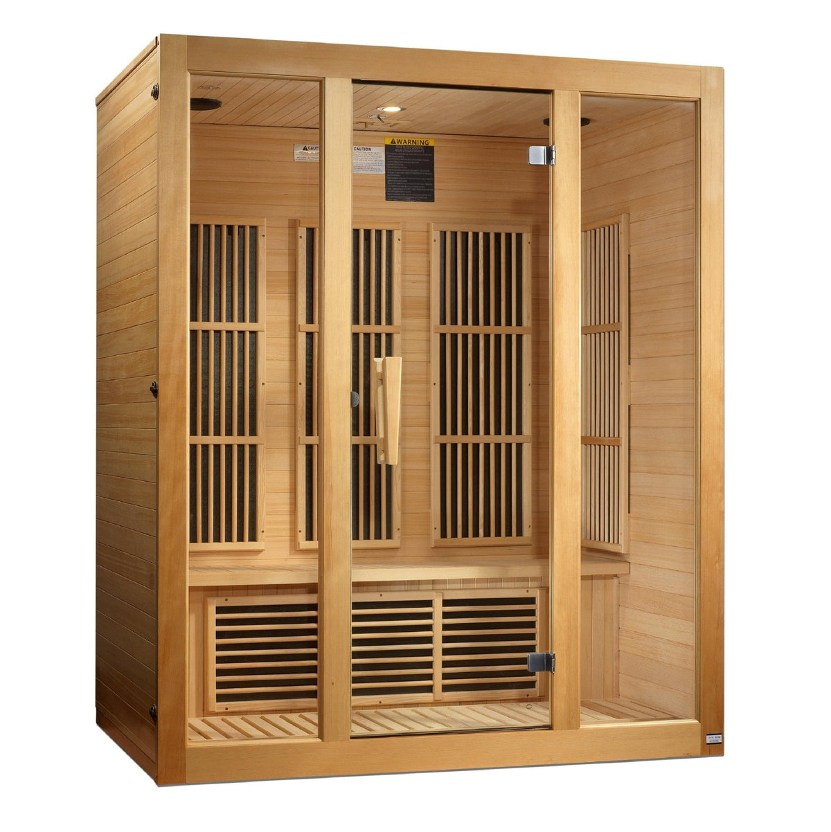 Maxxus "Bellevue" 3-Person Low EMF FAR Infrared Sauna with Canadian Hemlock