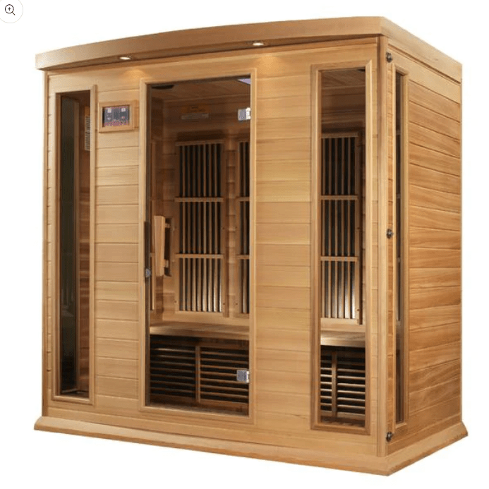 Maxxus "Chaumont Edition" 4-Person Near Zero EMF FAR Infrared Sauna with Canadian Red Cedar