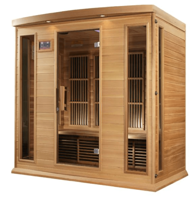 Maxxus "Chaumont Edition" 4-Person Near Zero EMF FAR Infrared Sauna with Canadian Red Cedar