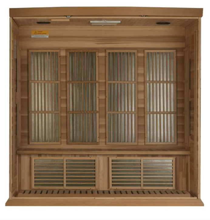 Maxxus "Chaumont Edition" 4-Person Near Zero EMF FAR Infrared Sauna with Canadian Red Cedar
