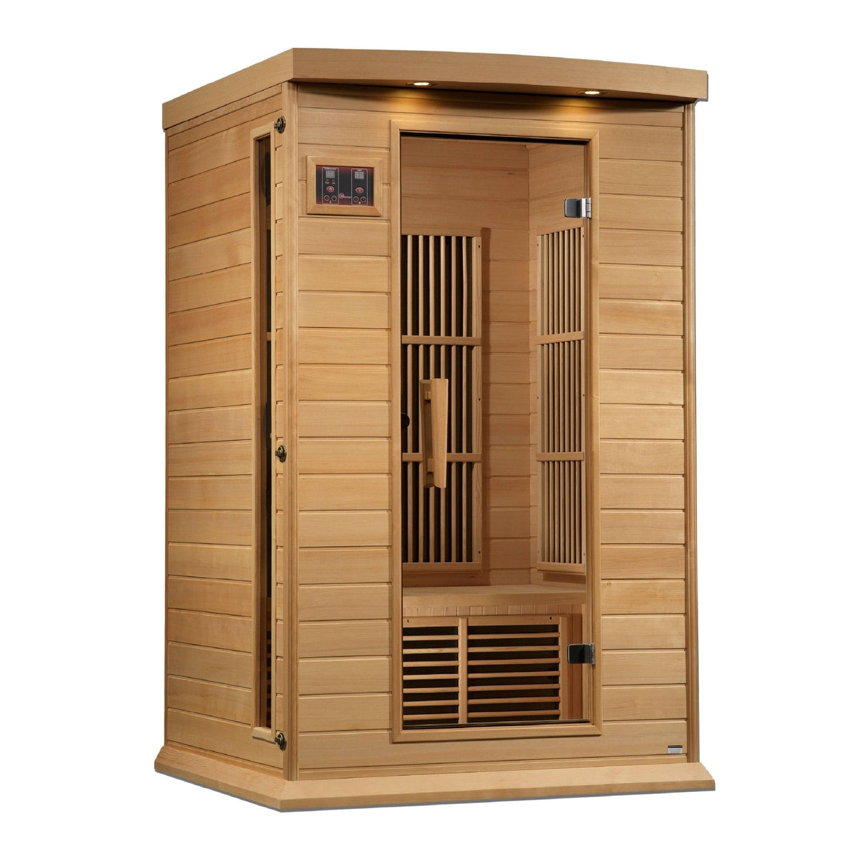 Maxxus 2-Person Near Zero EMF FAR Infrared Sauna with Hemlock