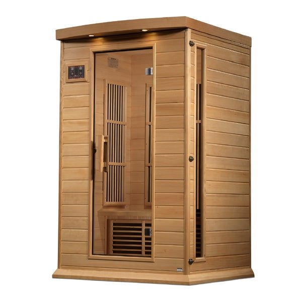 Maxxus 2-Person Near Zero EMF FAR Infrared Sauna with Hemlock