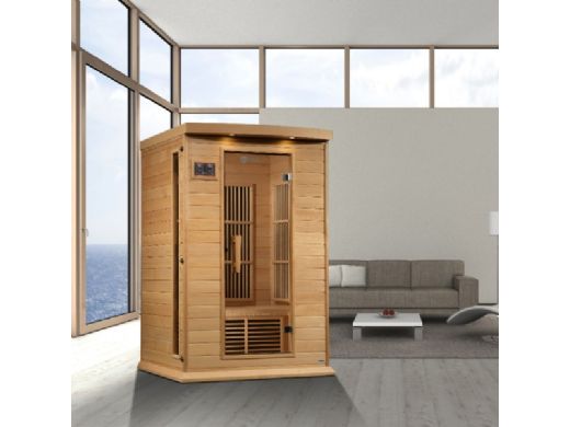 Maxxus 2-Person Near Zero EMF FAR Infrared Sauna with Hemlock
