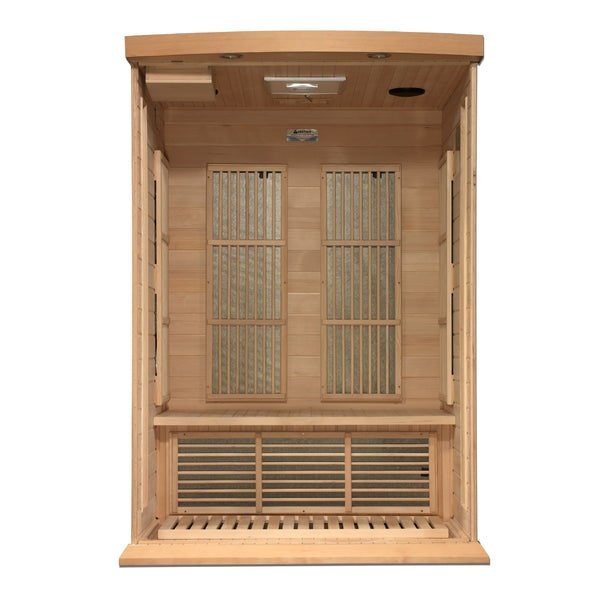 Maxxus 2-Person Near Zero EMF FAR Infrared Sauna with Hemlock