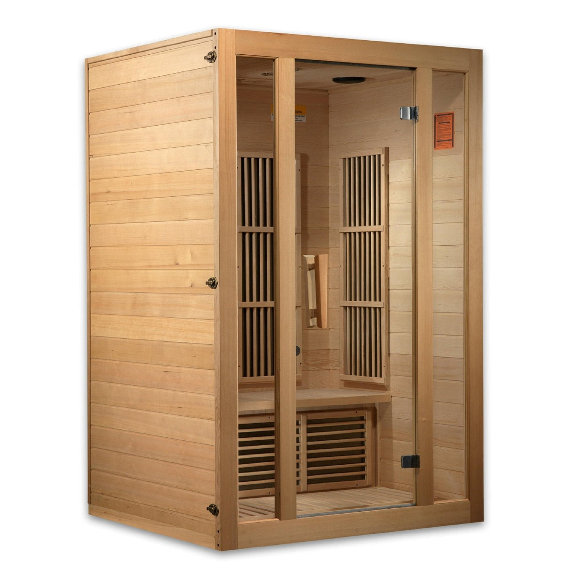 Maxxus "Seattle" Edition 2-Person Low EMF FAR Infrared Carbon Sauna with Canadian Hemlock