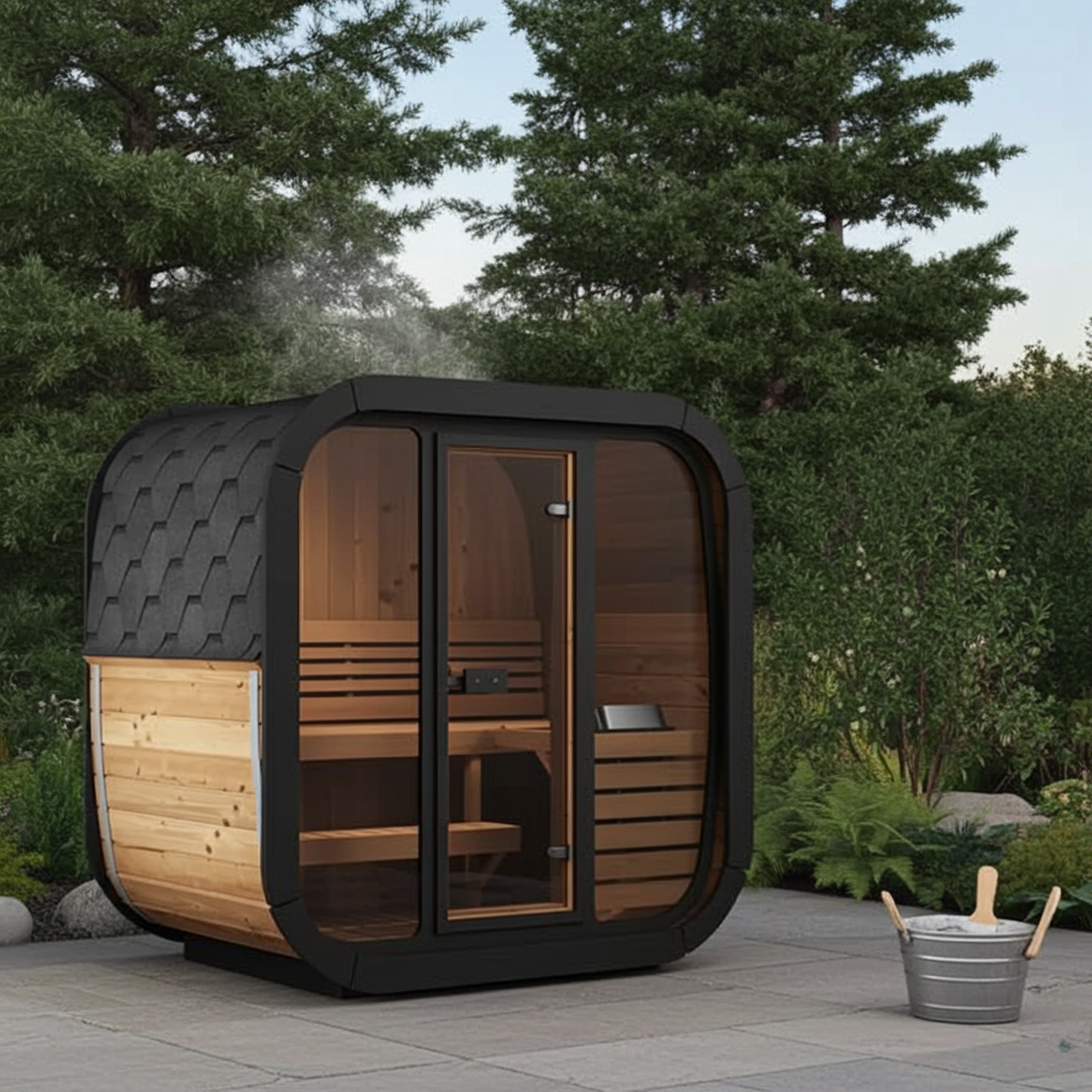 SaunaLife CL5G Cube-Series Outdoor Sauna