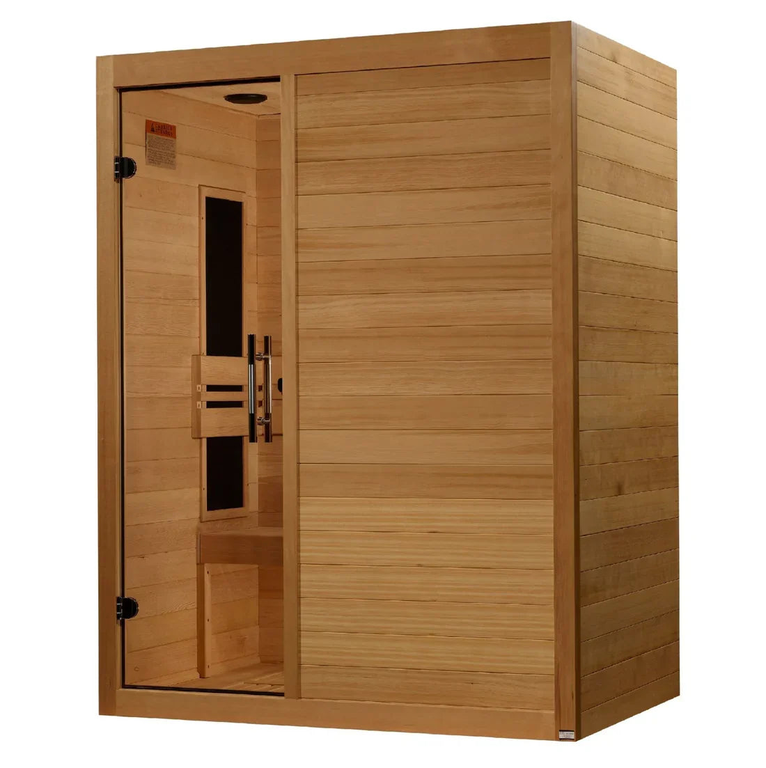 Maxxus S-Line 3-Person Low EMF Infrared Sauna with Canadian Hemlock