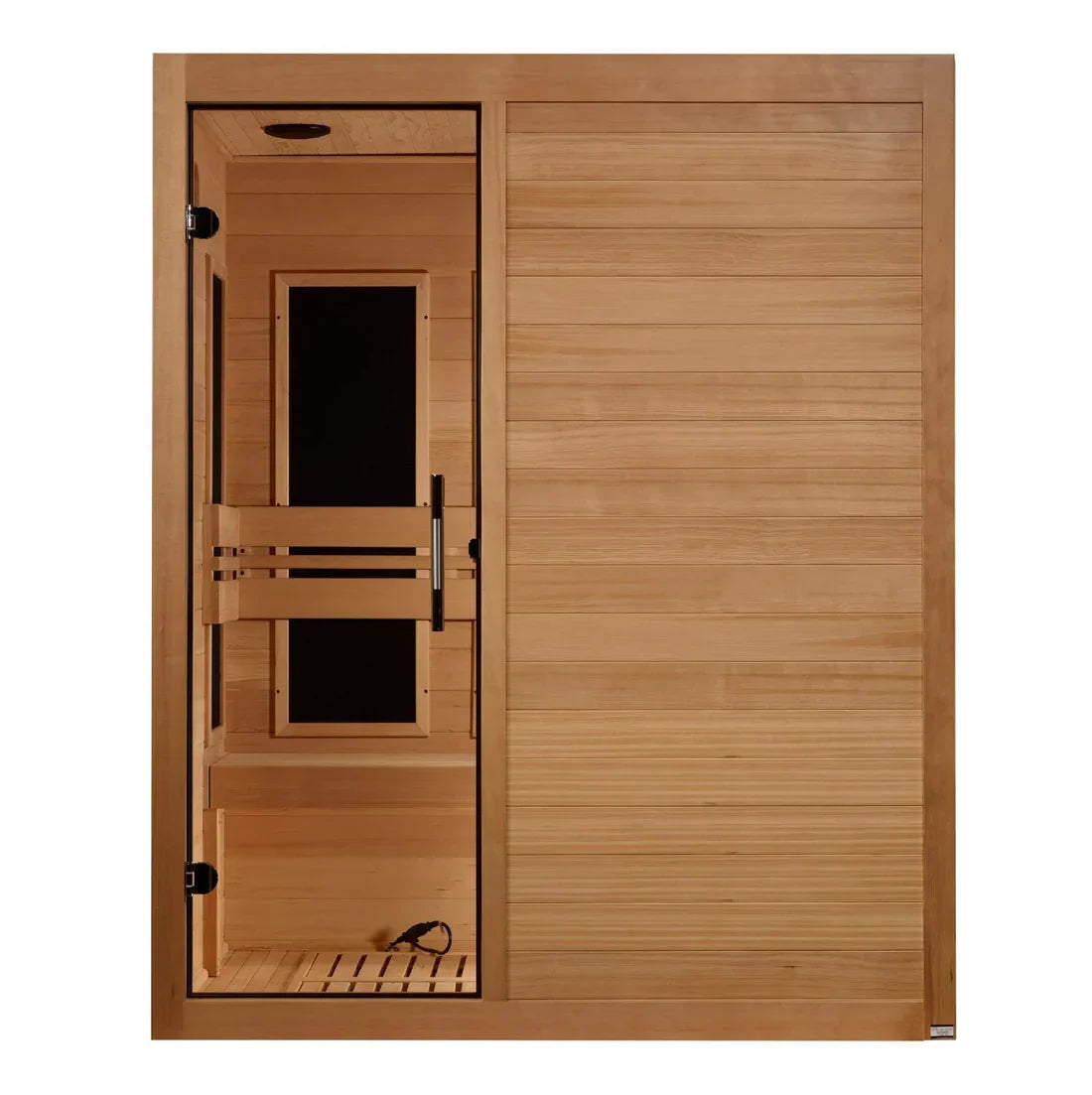 Maxxus S-Line 3-Person Low EMF Infrared Sauna with Canadian Hemlock