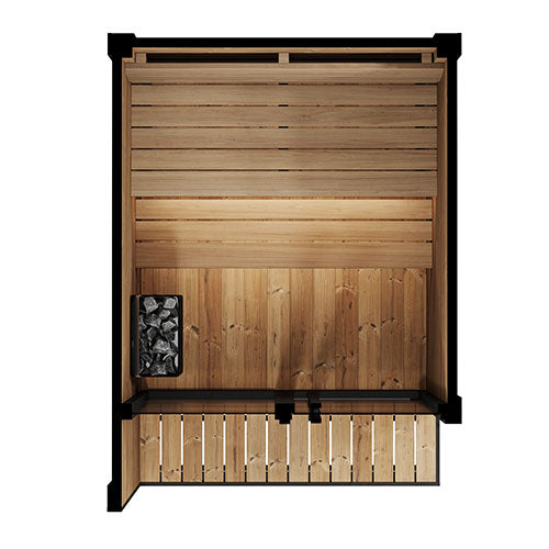SaunaLife GL4 Luxury-Series Outdoor Sauna Kit