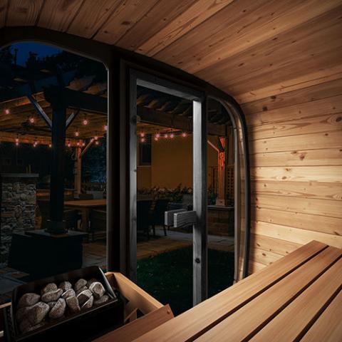 SaunaLife CL4G Cube-Series 3-Person Outdoor Sauna