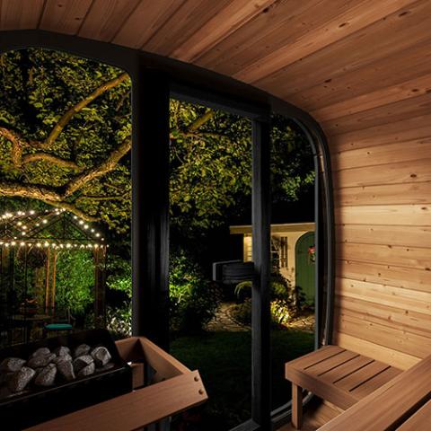 SaunaLife CL5G Cube-Series Outdoor Sauna