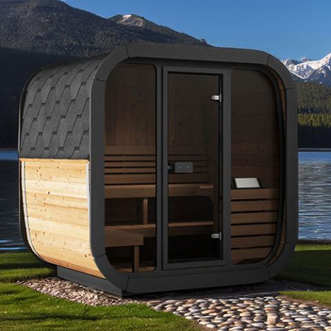 SaunaLife CL5G Cube-Series Outdoor Sauna