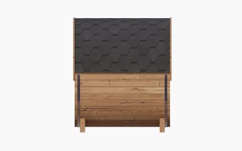 SaunaLife E7G ERGO-Series Glass-Front Barrel Sauna
