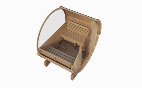 SaunaLife E8W ERGO-Series Barrel Sauna with Window