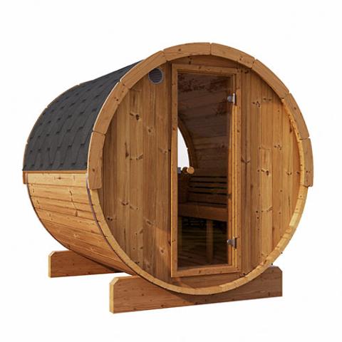 SaunaLife E8W ERGO-Series Barrel Sauna with Window