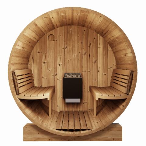 SaunaLife E8W ERGO-Series Barrel Sauna with Window