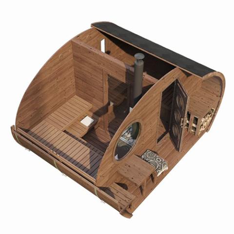 SaunaLife G11 Garden-Series Outdoor Sauna Kit