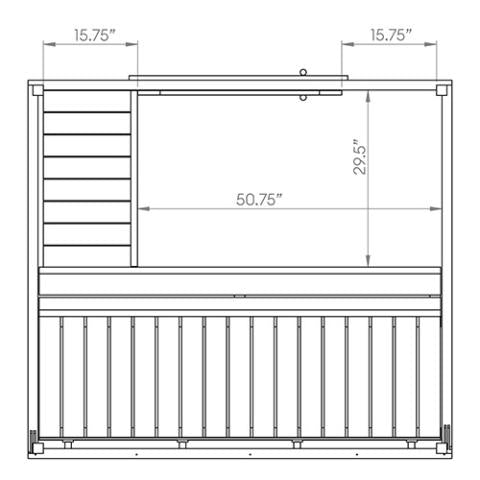 SaunaLife G2 Outdoor Home Sauna Kit
